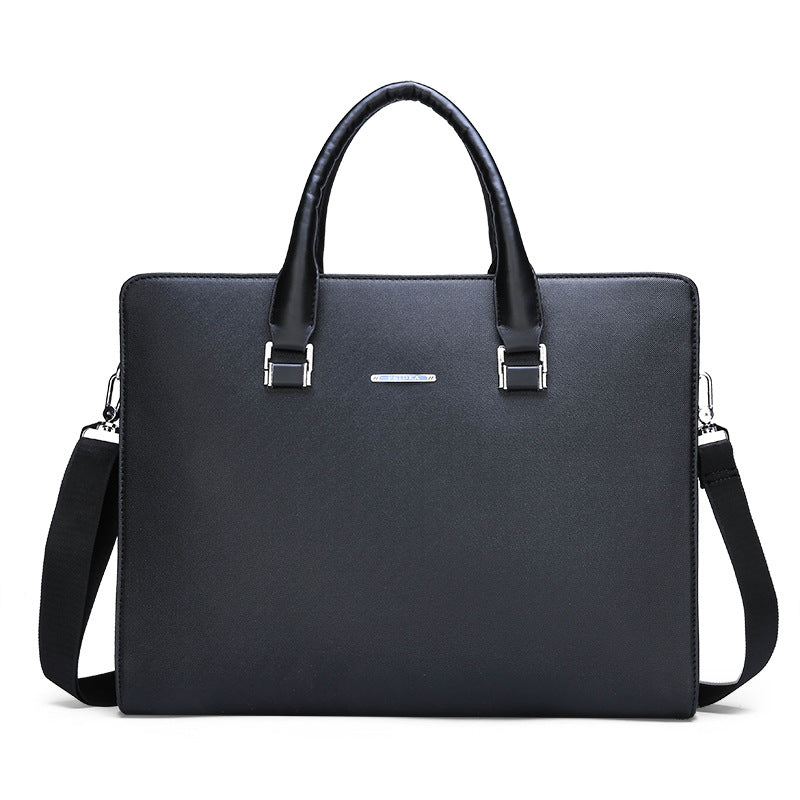 2021 new business men's bag outgated hand-free briefcase pu leather shoulders across computer bag