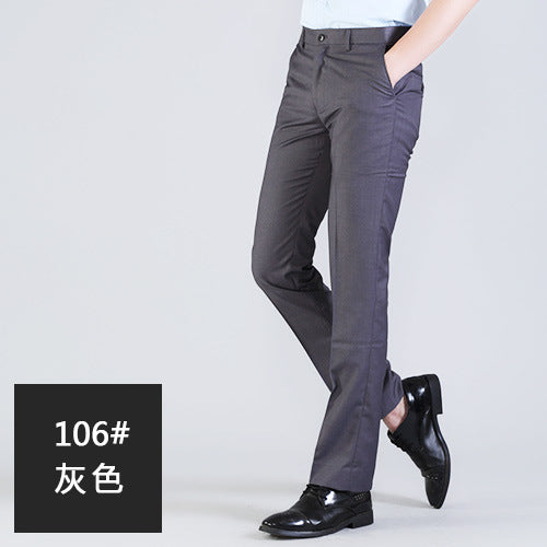 Elegant bird men's men's suits deep gray professional work Slim western pants business black four seasons free hot