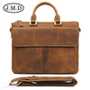 J.M.D leather men's bag retro crazy horse skin Messenger bag portable briefcase computer bag 7113