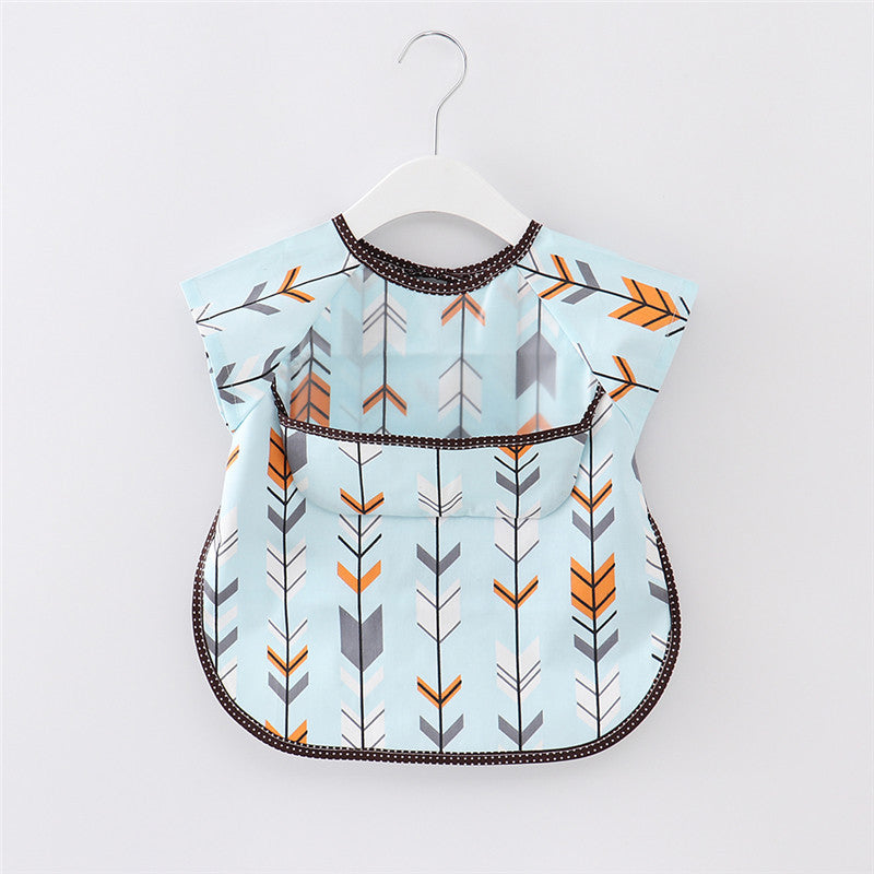 Children's hood baby waterproof saliva eats shoes, men and women, summer children, painting, feeding rice