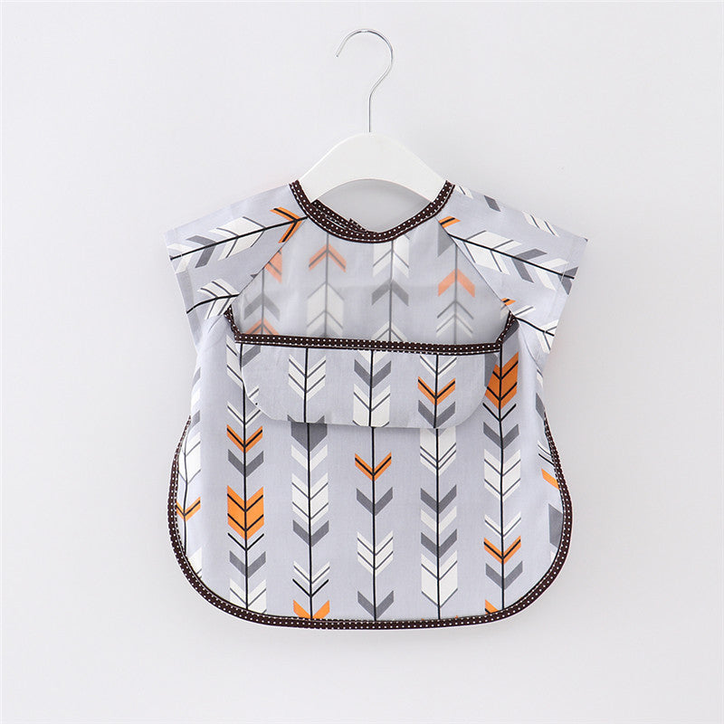 Children's hood baby waterproof saliva eats shoes, men and women, summer children, painting, feeding rice