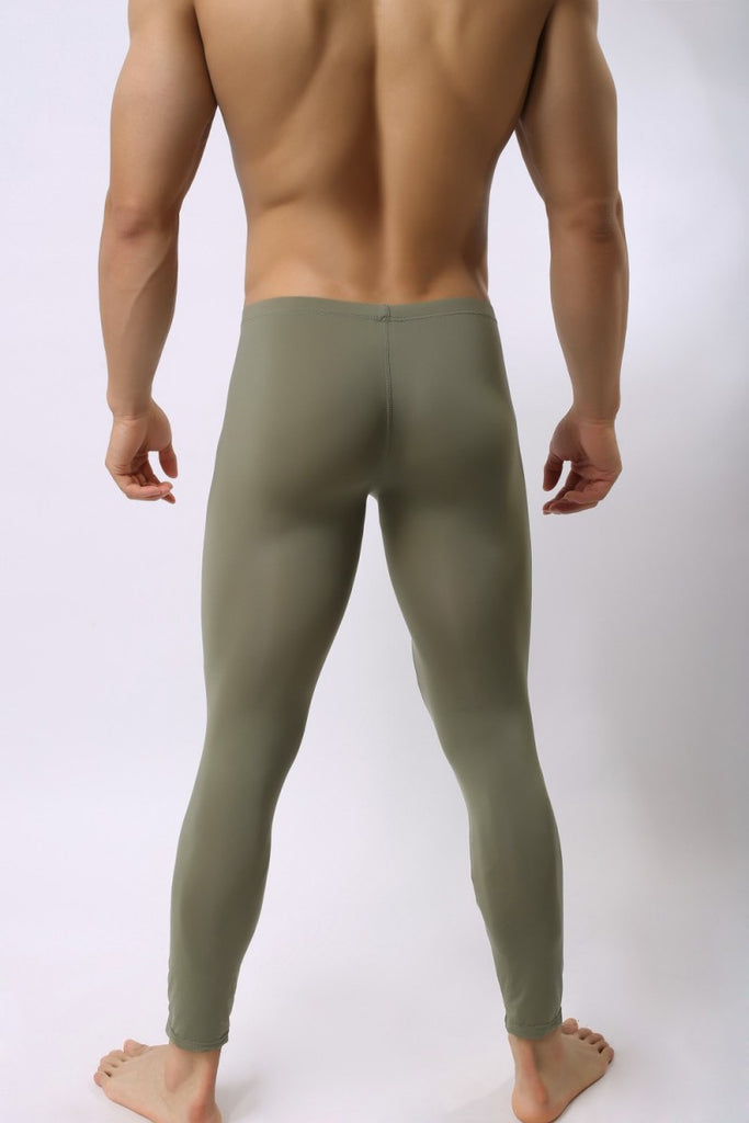 Men's leggings warm pants ultra-thin ice silk autumn pants homework pants Amazon AliExpress WX012CK