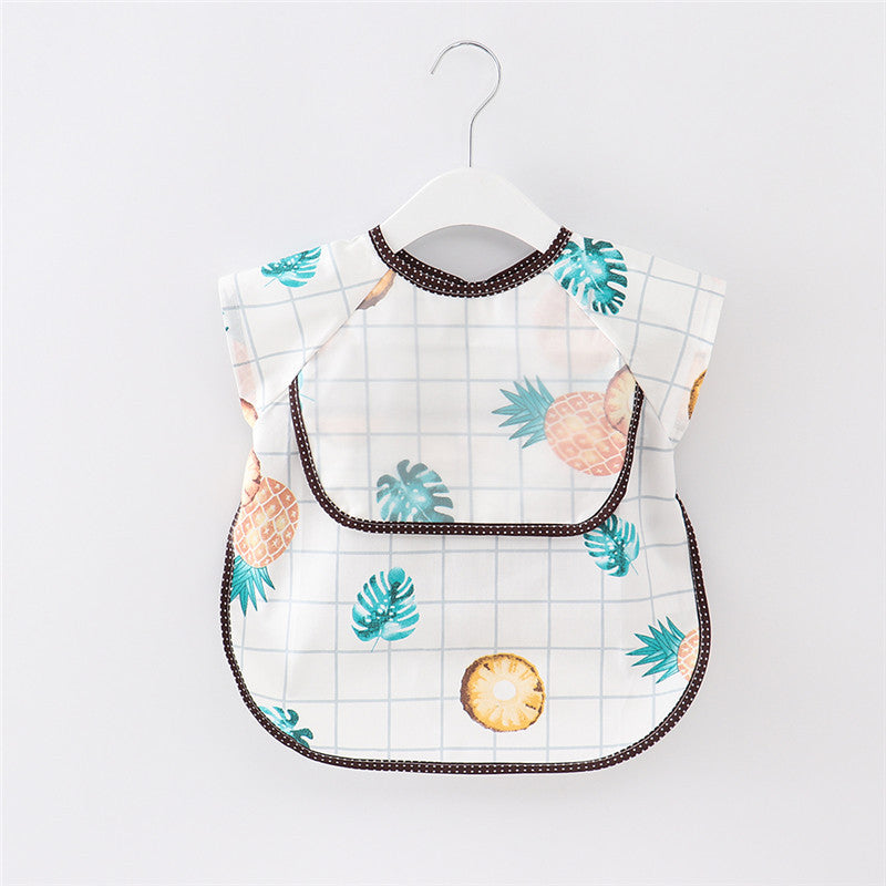 Children's hood baby waterproof saliva eats shoes, men and women, summer children, painting, feeding rice