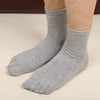 Five finger sock men's cotton business Chinese stockings casual solid color sweat-absorbent warm men's socks part toe sock factory direct sales