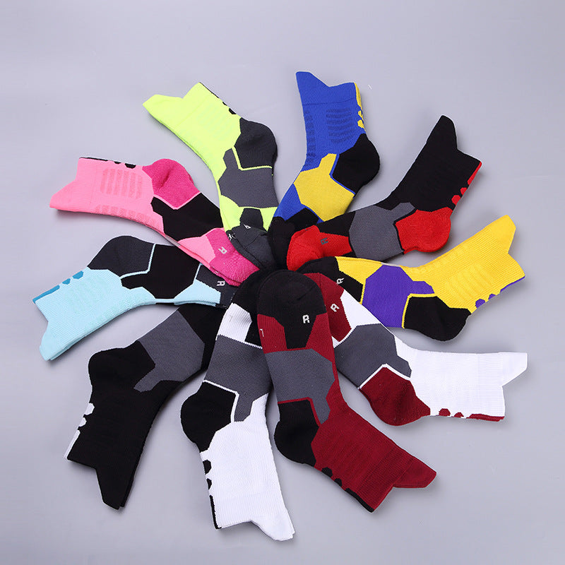 Name-gun men and women elite basketball socks anti-skid shock shock spring and summer sports socks thick towels in stockings wholesale socks