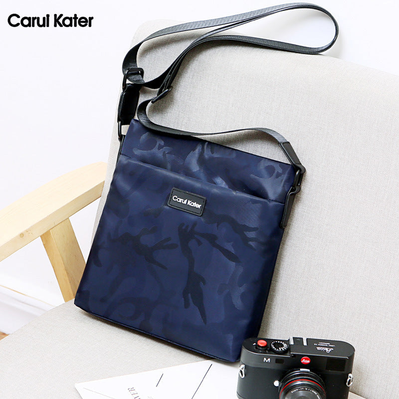 New backpack canvas bag men's bag backpack shoulder diagonal bag Oxford texture sports leisure cloth bag