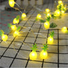 INS summer series 2 meters 20 light flamingop copper wire lamp battery light pineapple watermelon coconut tree stylus