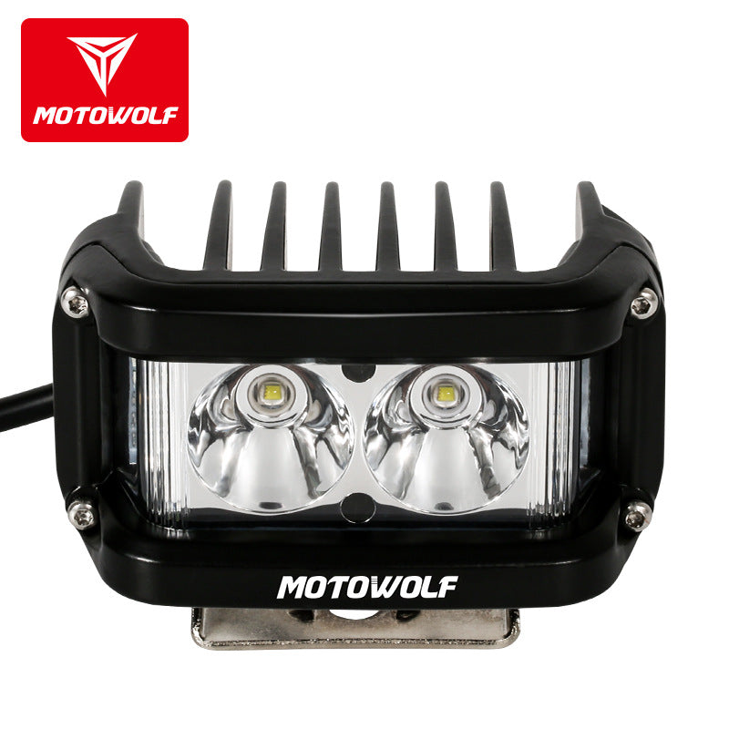 Motorcycle external burst red blue warning front headlight off-road motorcycle waterproof high brightness external strobe light