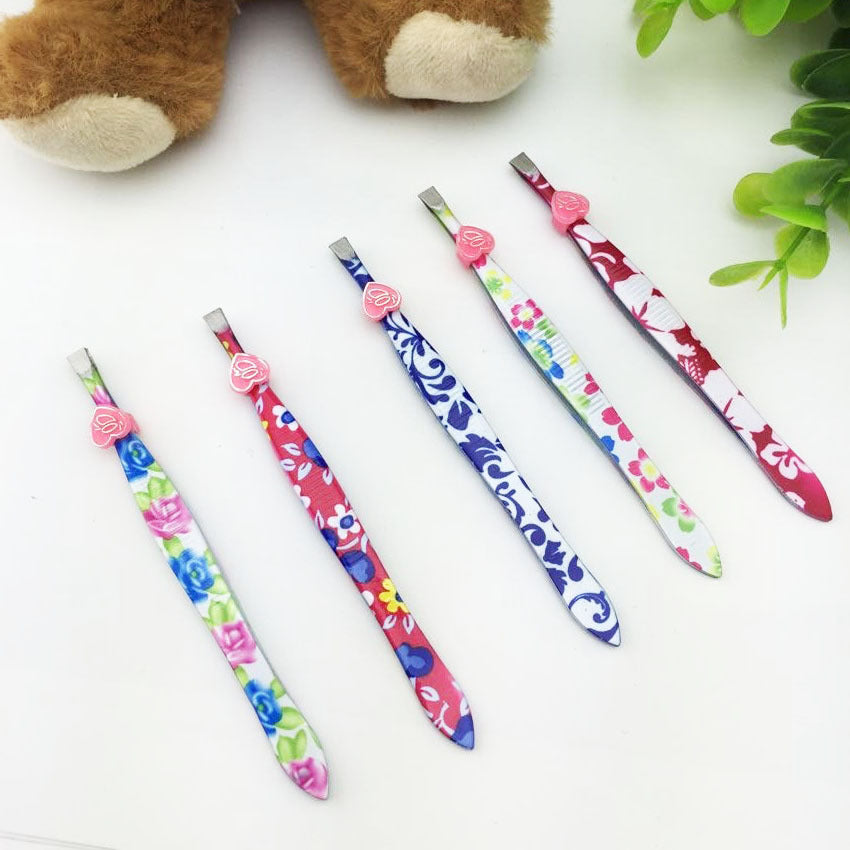 Spot wholesale non-embroidered steel eyebrow pin repair eyebrow pin sugar fruit color eyebrow clamp black beauty eyebrow clip