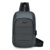 New USB business chest bag men's leisure poor shoulder bag male big capacity waterproof oblique cross-cut