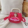 Girl children's bag princess fashion bag Eisa laser Messenger bag handbag beauty baby mini jelly bag