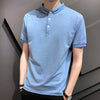 2021 summer new polo shirt men's short-sleeved casual men's solid color lapel advertising shirt youth sleeve clothes