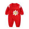 Baby suede spring and autumn cotton A category spring female baby clothes 8 male 7 haha two months 6 months romper