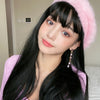 Comic Liu Hollery female black long straight Europe and America fluff long straight hair cosplay anime fashion whole