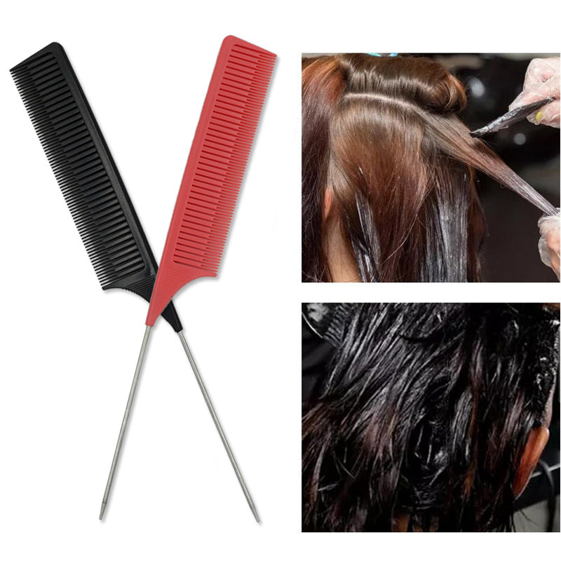 Factory direct supply of new high-temperature anti-static small steel needle cutting tailed comb hair comb hair stylist