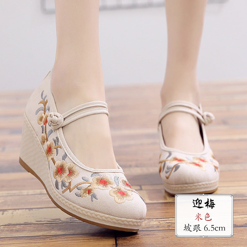 Yingmei Chunqiu new Jin Chenhua Gaohe Tongji embroidered shoes national wind shoes women's embroidered shoes Hanquen women's shoes