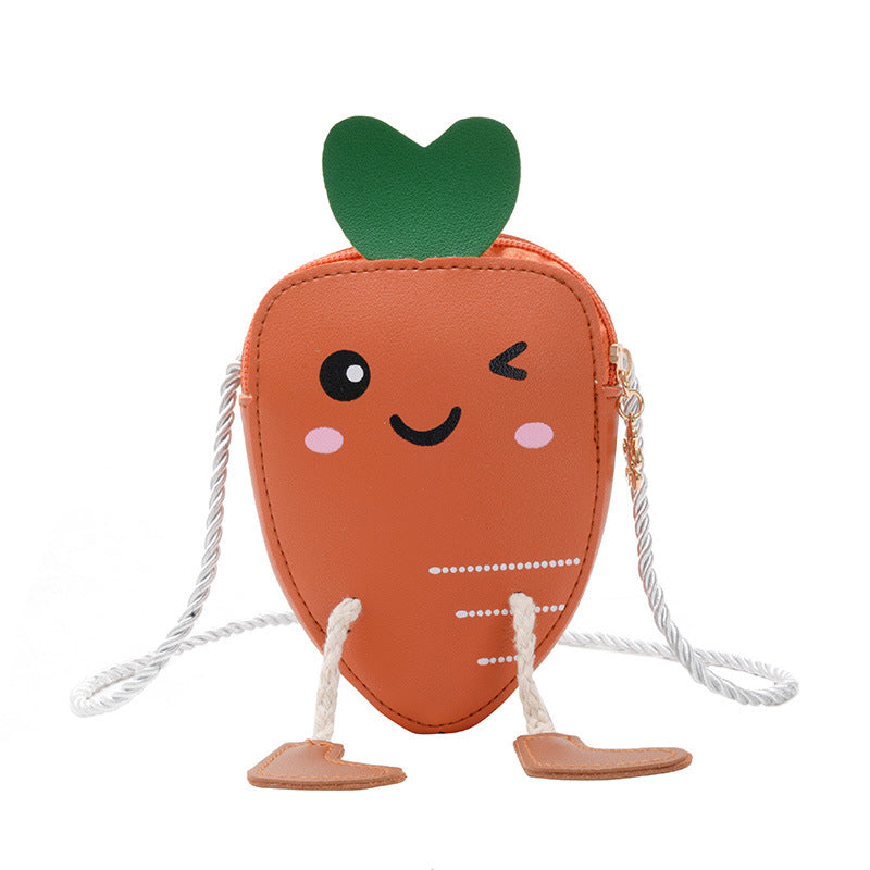 Cartoon small radish bag children's out of the street Coin purse Korean version of the child Messenger bag fashion baby cute small backpack