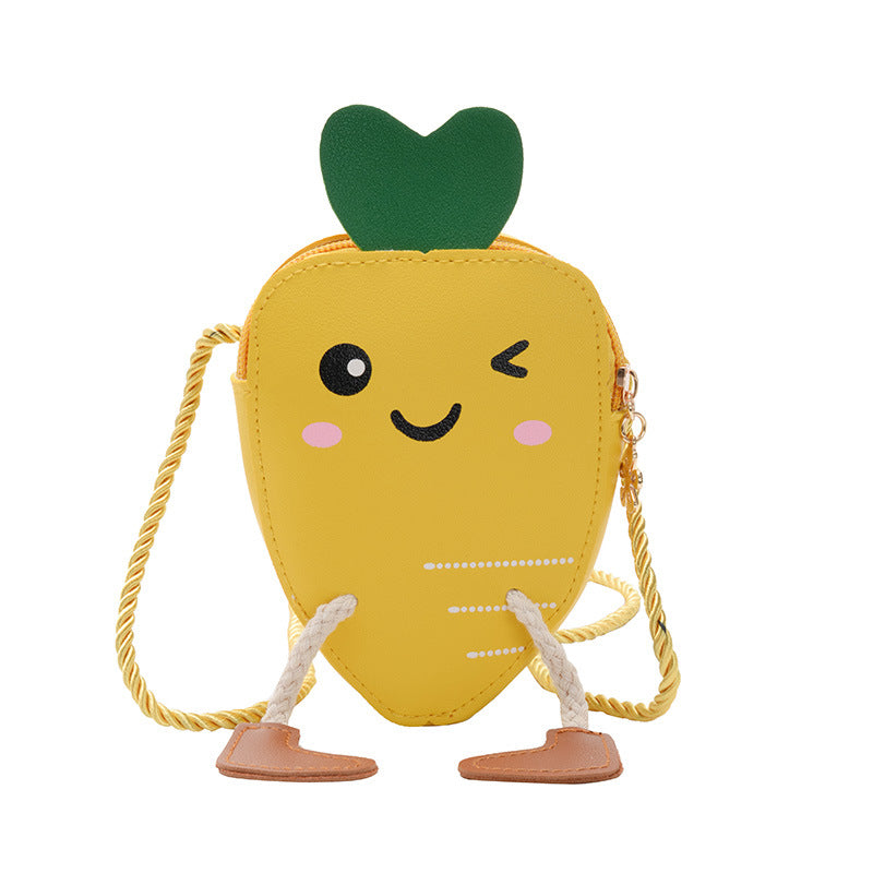 Cartoon small radish bag children's out of the street Coin purse Korean version of the child Messenger bag fashion baby cute small backpack