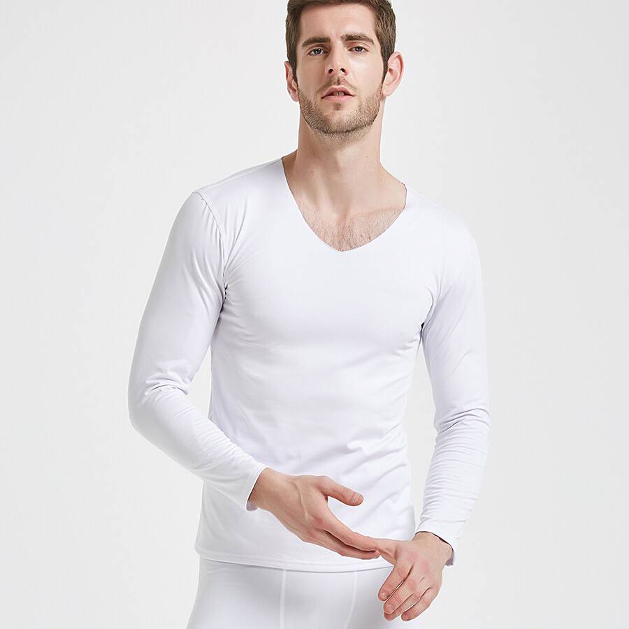 Single velvet milk silk men's thermal underwear set autumn clothes autumn trousers plus velvet two-piece autumn and winter manufacturers wholesale