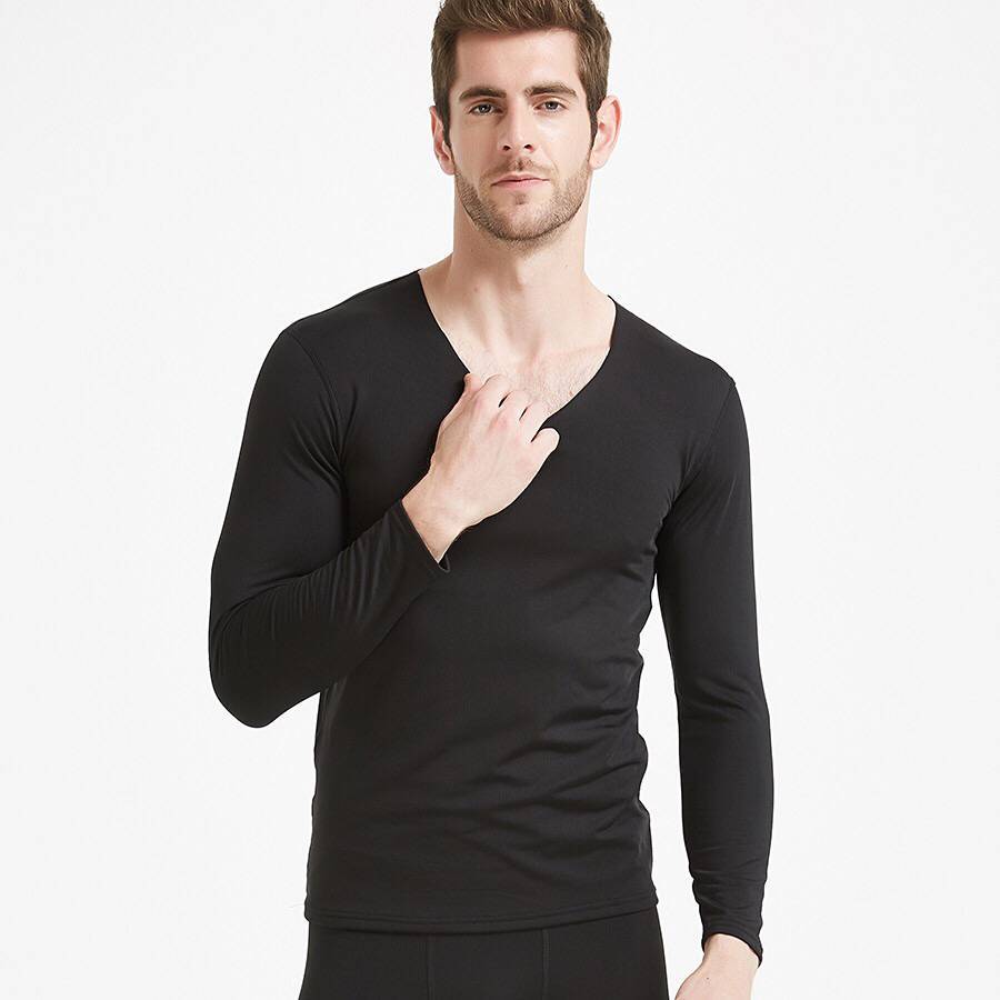 Single velvet milk silk men's thermal underwear set autumn clothes autumn trousers plus velvet two-piece autumn and winter manufacturers wholesale