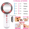 Three-in-one slimmer ultrasonic EMS physiotherapy machine shaped body gauge ultrasonic introduction massage beauty instrument