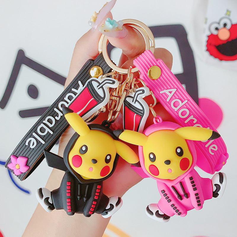 Cartoon Sweater Picksku doll Keychain pendant bag small cartoon key chain red creative bag cute