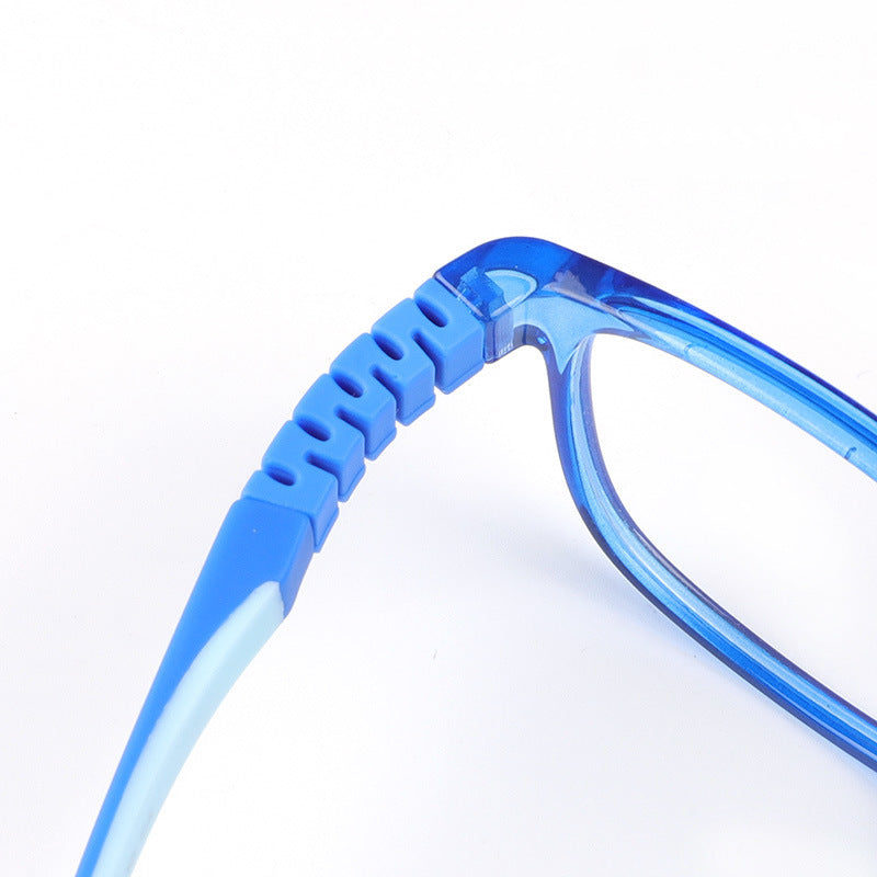 Silicone children's glasses frame sports glasses frame 4 12 years old boy girl elastic mirror primary school student glasses