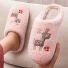 Cotton slippers female winter fur slippers cute home monthly home couple warm thick bottom non-slip men's indoor