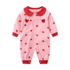 Baby suede spring and autumn cotton A category spring female baby clothes 8 male 7 haha two months 6 months romper