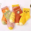 21 new children's socks autumn and winter combed cotton baby cartoon boys and girls middle tube socks big children socks wholesale