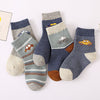 21 new children's socks autumn and winter combed cotton baby cartoon boys and girls middle tube socks big children socks wholesale