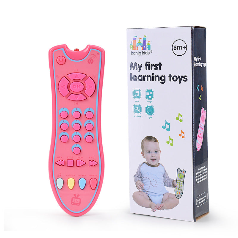 Infant TV simulation remote control children with music English learning remote control early education puzzle cognitive toys