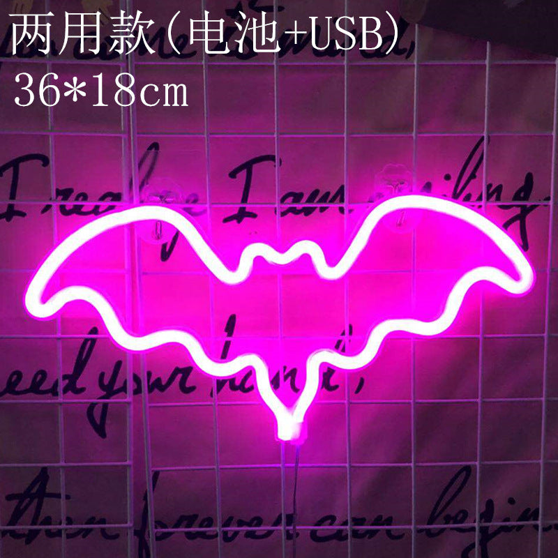 LED flamingo lamp stylus INS cactus neon light cloud neon moon flashlight night decoration lamp