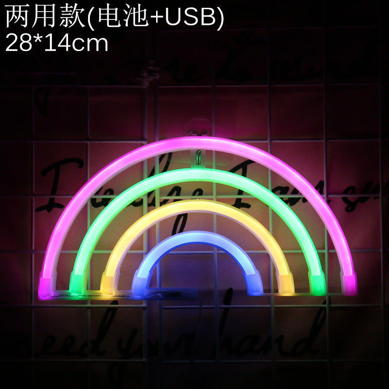 LED flamingo lamp stylus INS cactus neon light cloud neon moon flashlight night decoration lamp