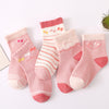 21 new children's socks autumn and winter combed cotton baby cartoon boys and girls middle tube socks big children socks wholesale