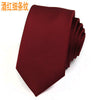 Wholesale Korean men's tie 6cm fashion British casual wedding groom tie red black collar with male