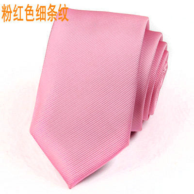 Wholesale Korean men's tie 6cm fashion British casual wedding groom tie red black collar with male