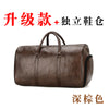 Factory wholesale travel bag male 2021 new PU retro short-distance travel baggage bag big capacity light handbag