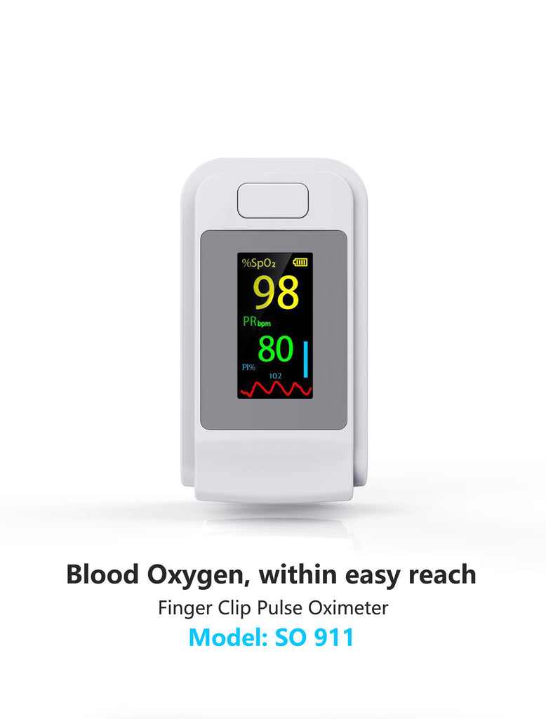 Pingering TFT Oxygen Blood Oxygen Monitor Refinition Oxygen Heart Rate Instrument Foreign Trade