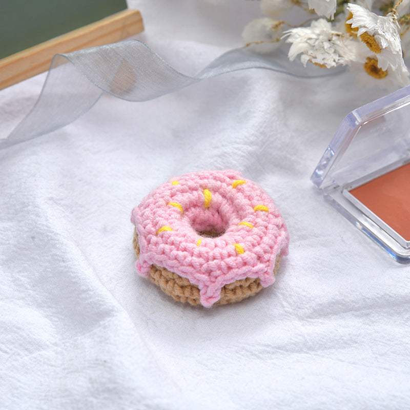 Factory direct supply Japanese new yarn weaving donut girl hairjet scarf DIY decoration accessories wholesale