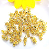14K 18K package gold bead buckle jewelry pearl buckle micro-collar crown buckle pendant needle pearl buckle material