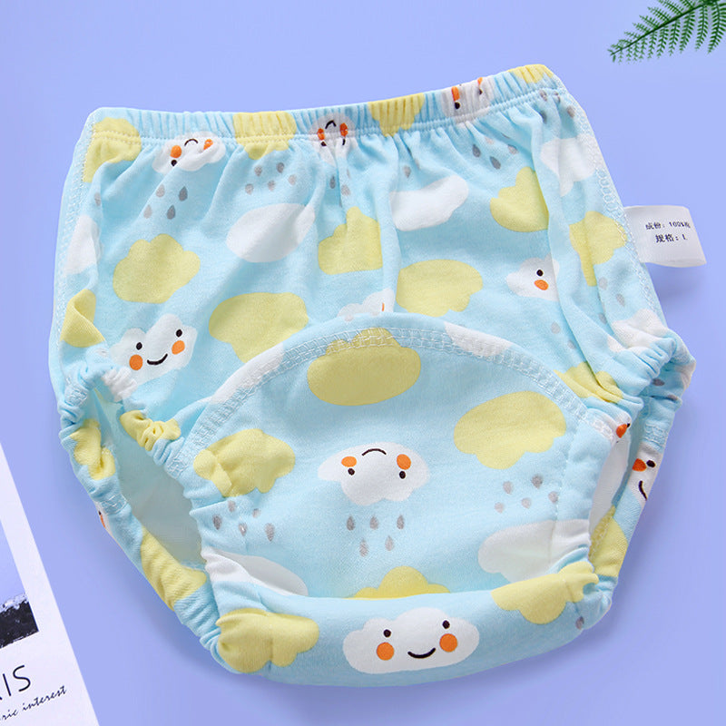 Autumn and winter 6-layer gauze baby diaper pure cotton, toilet training pants baby waterproof learning pants children diapers