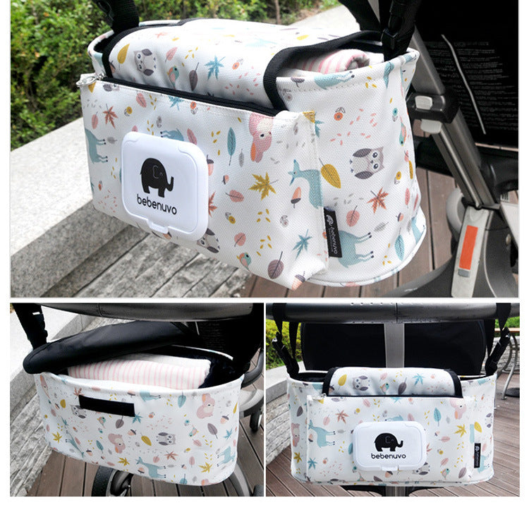 Baby car storage bag Mummy children's cart hanging bag hanging hook children's car hanging bag accessories baby storage bag 12