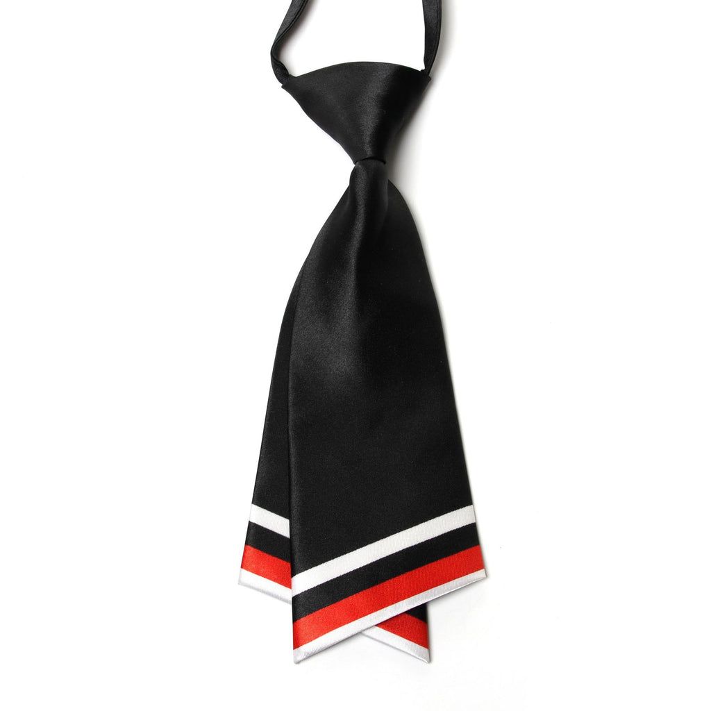 2018 clothing with Korean version of the double-knife-type lady tie British college wind collar with textured silkwater dance tie