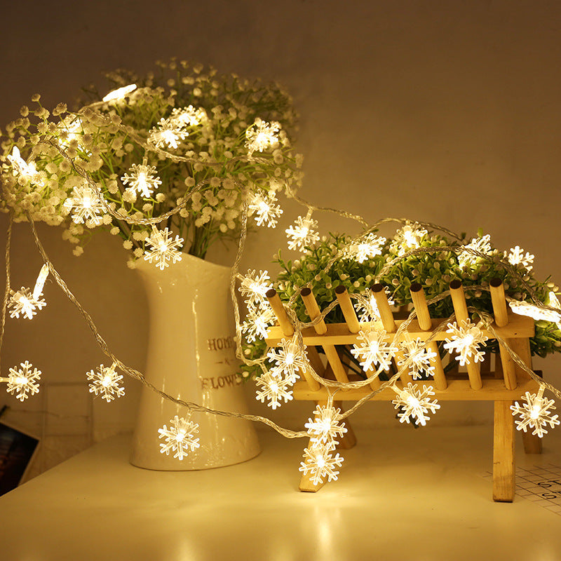 Explosion LED light string Christmas snowflake light snowflake model decorative lamp festival light Amazon explosion models outdoor