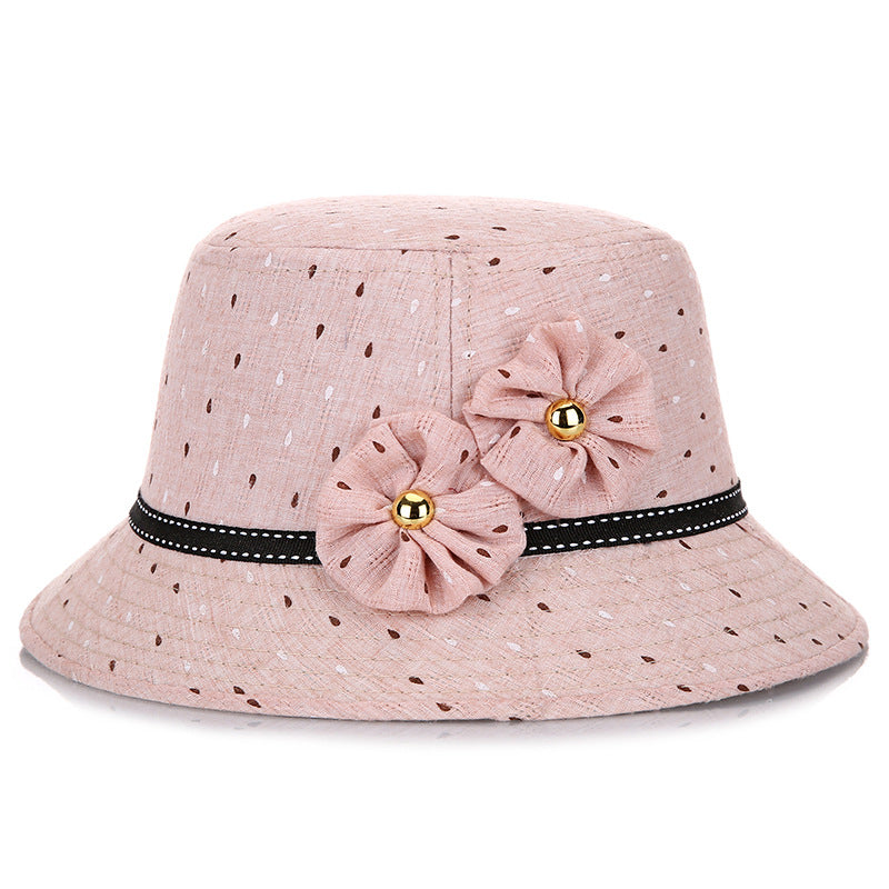 Hat spring and summer middle-aged ladies sunshade clever blossom pots in Chinese style hats fashion hats wholesale