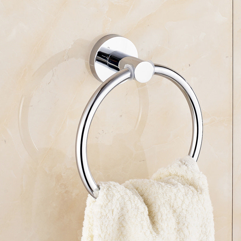 Stainless steel towel ring simple towel rack toilet kitchen towel rack stainless steel shelf factory direct sales