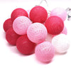 Factory direct Thailand LED cotton ball vine bullet string Christmas day INS decorative bedroom lottery light flash