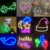 LED flamingo lamp stylus INS cactus neon light cloud neon moon flashlight night decoration lamp