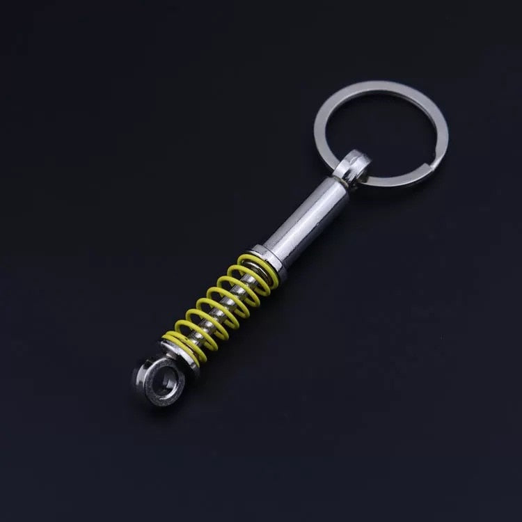 Creative gift car metal keychain turbo gear hub pendant brake disc shock absorber Pendant